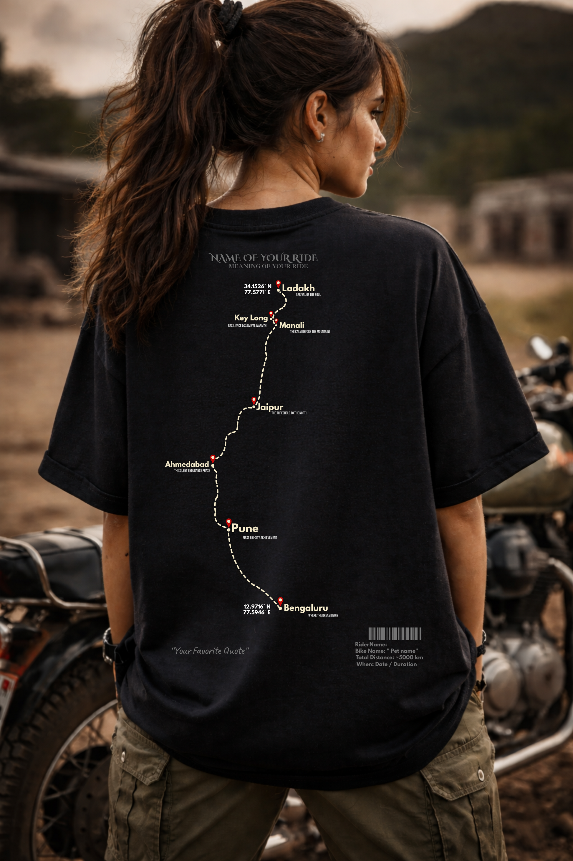 Personalized tshirt for Rider