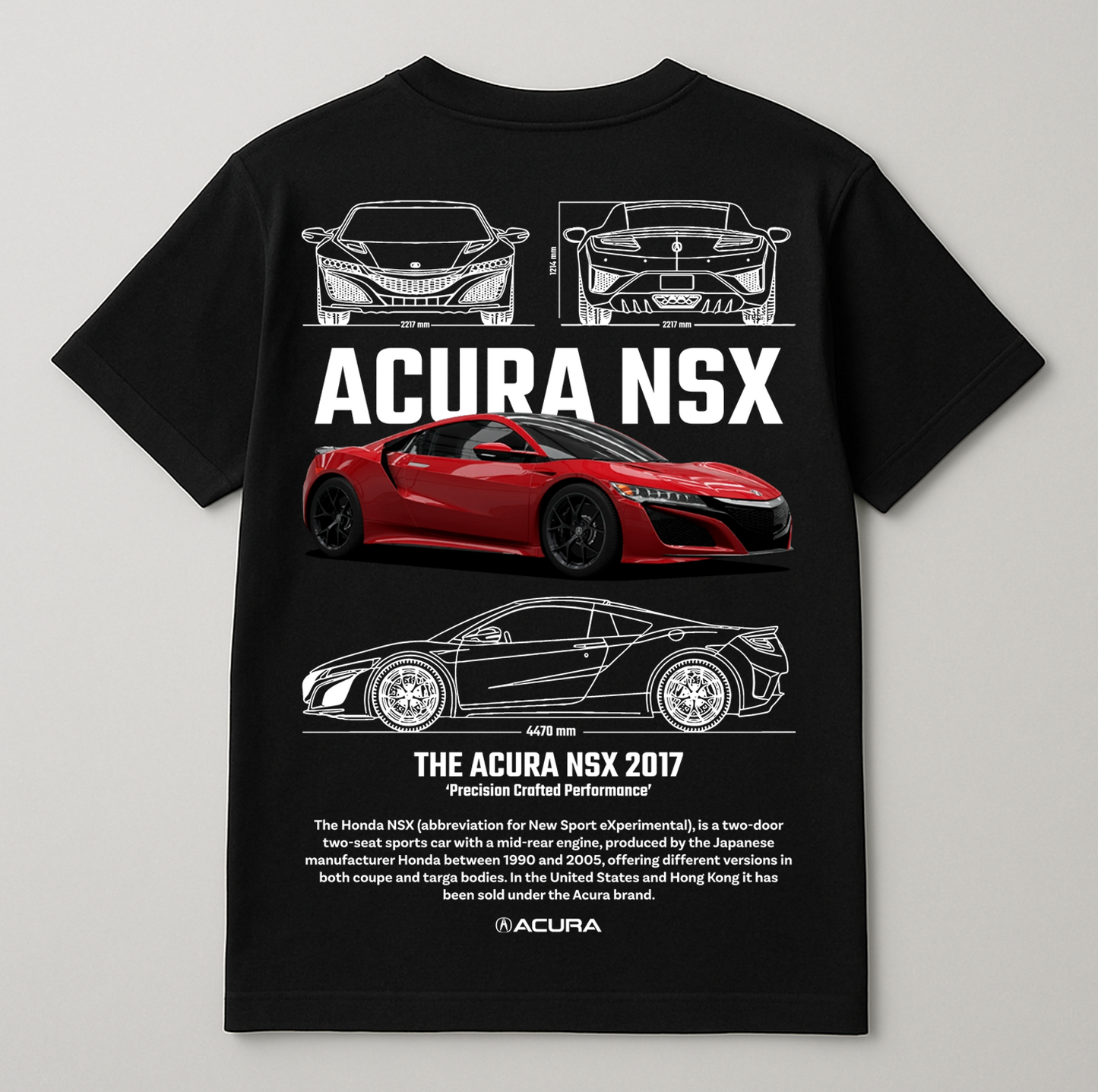 ACURA NSX Printed Tshirt